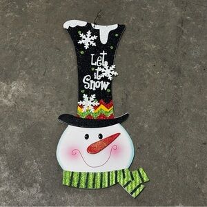 Festive Snowman Wall Decor